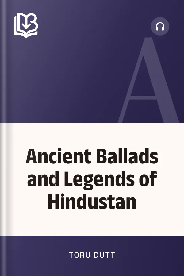 Ancient Ballads and Legends of Hindustan by Toru Dutt, book cover