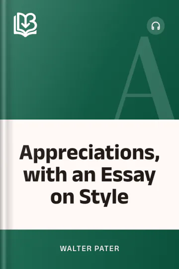 Appreciations, with an Essay on Style by Walter Pater, book cover