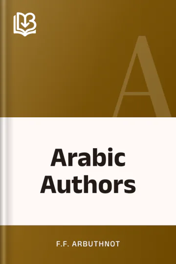 Arabic Authors by F.F. Arbuthnot, book cover