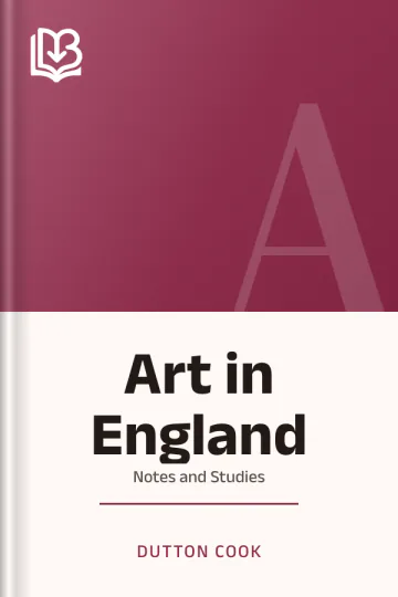 Art in England by Dutton Cook, book cover