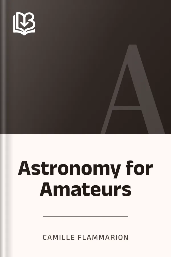 Astronomy for Amateurs by Camille Flammarion, book cover