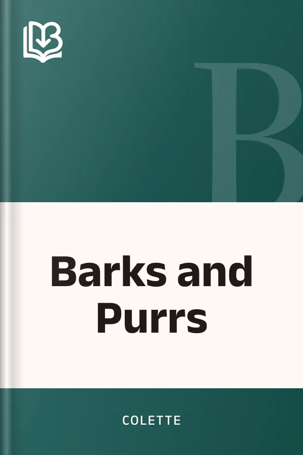 Barks and Purrs by Colette, book cover