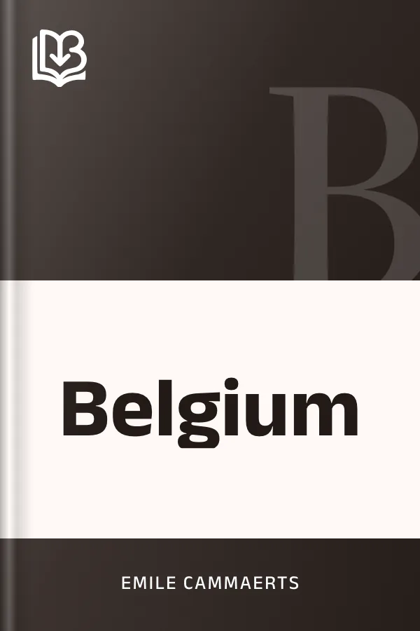 Belgium by Emile Cammaerts, book cover