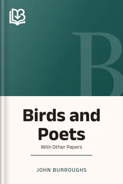 Birds and Poets - John Burroughs