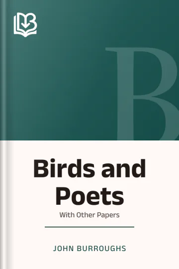 Birds and Poets by John Burroughs, book cover