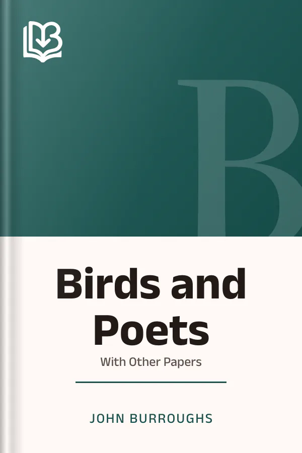 Birds and Poets by John Burroughs, book cover