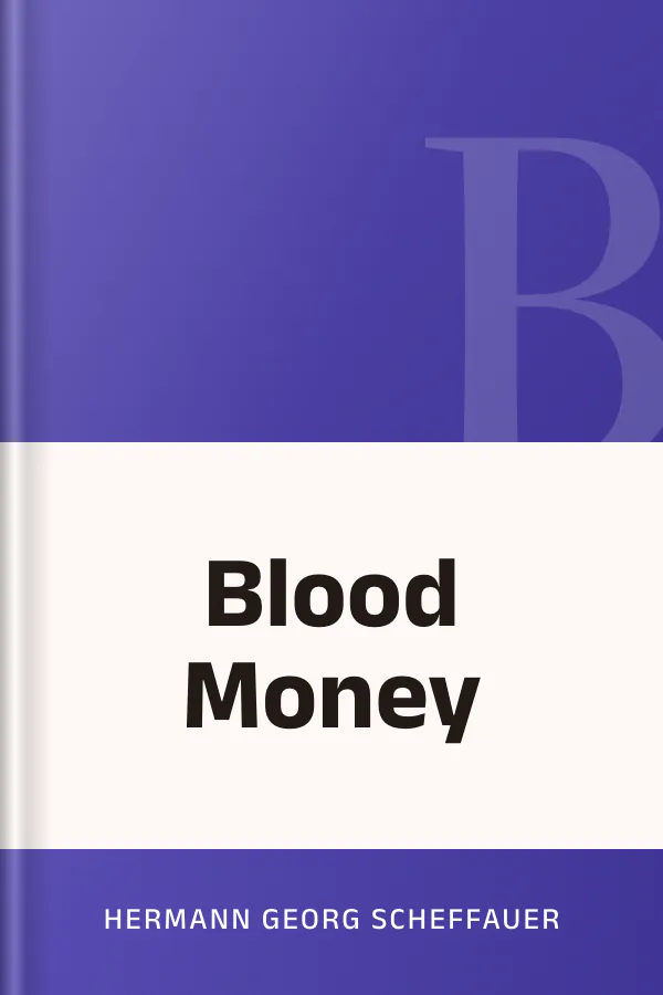 Blood Money by Hermann Georg Scheffauer, book cover