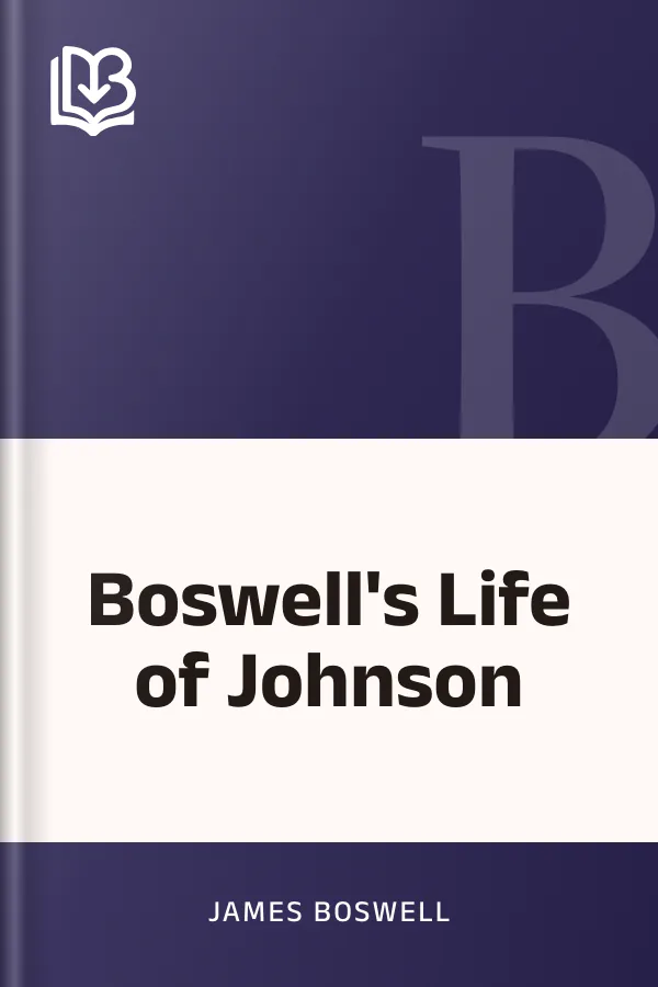 Boswell's Life of Johnson by James Boswell, book cover