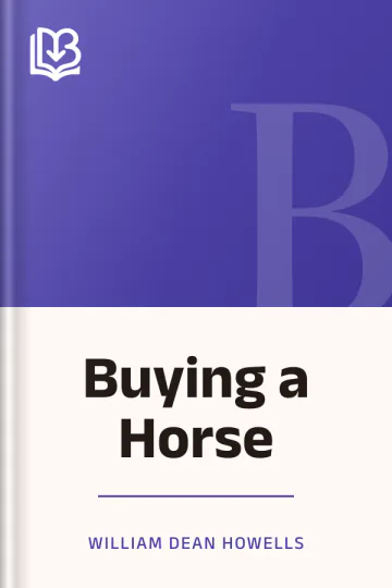 Buying a Horse by William Dean Howells, book cover