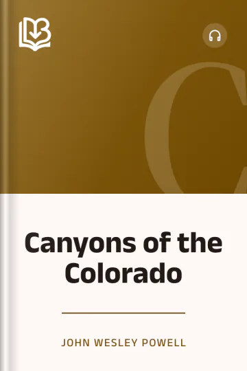 Canyons of the Colorado by John Wesley Powell, book cover