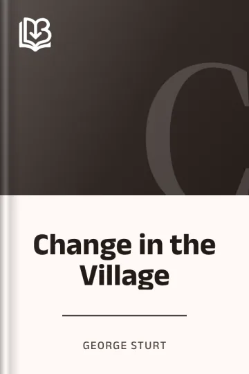 Change in the Village by George Sturt, book cover