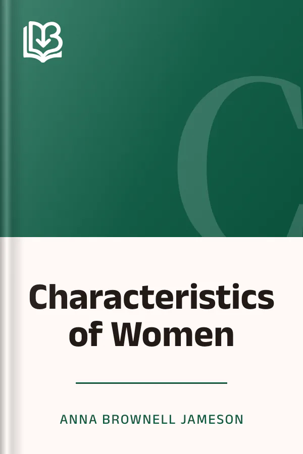 Characteristics of Women by Anna Brownell Jameson, book cover