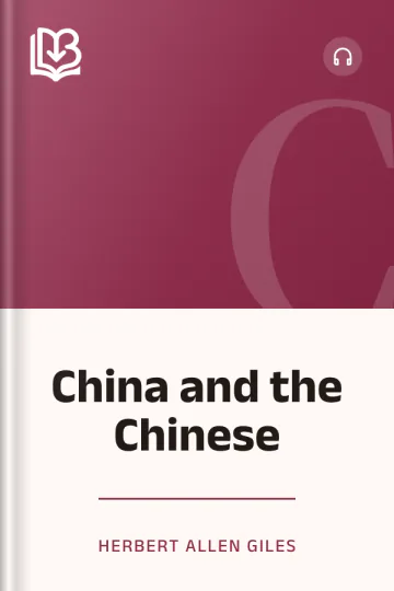 China and the Chinese by Herbert Allen Giles, book cover