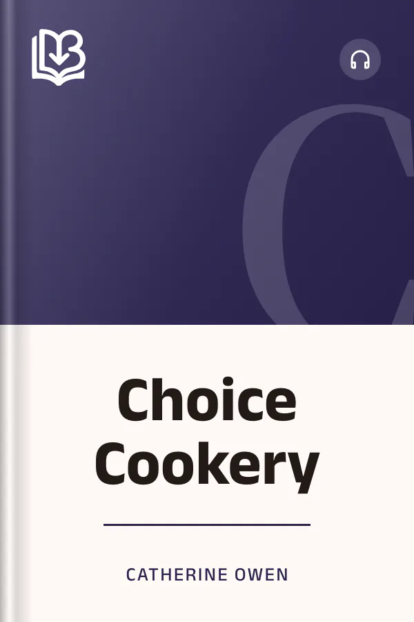 Choice Cookery by Catherine Owen, book cover