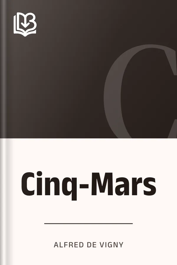 Cinq-Mars by Alfred de Vigny, book cover