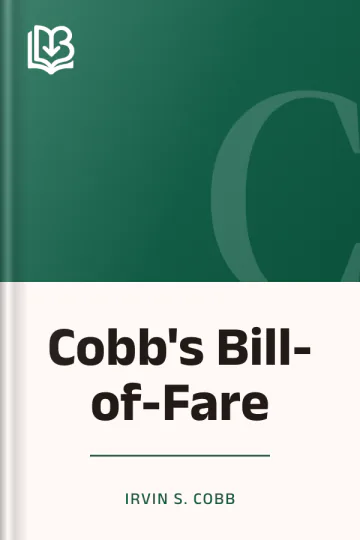 Cobb's Bill-of-Fare by Irvin S. Cobb, book cover