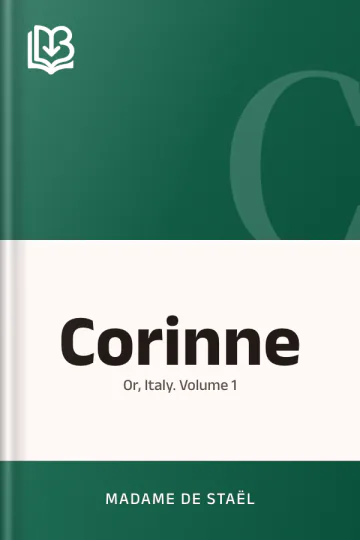 Corinne by Madame de Staël, book cover
