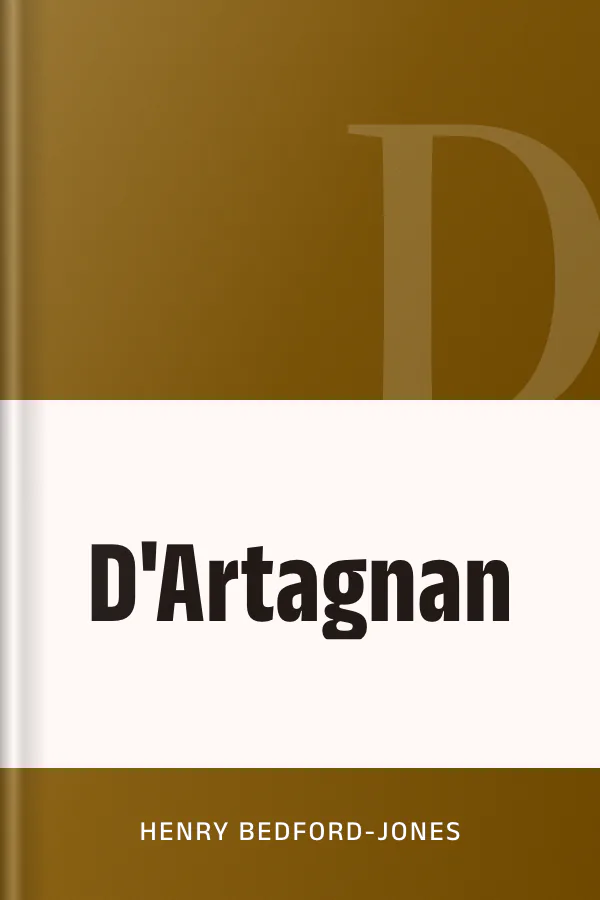 D'Artagnan by Henry Bedford-Jones, book cover