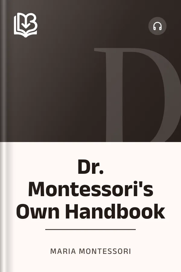Dr. Montessori's Own Handbook by Maria Montessori, book cover