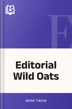 Editorial Wild Oats - Mark Twain