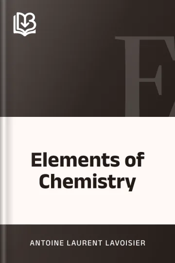 Elements of Chemistry by Antoine Laurent Lavoisier, book cover