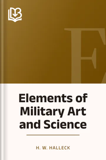 Elements of Military Art and Science by H. W. Halleck, book cover