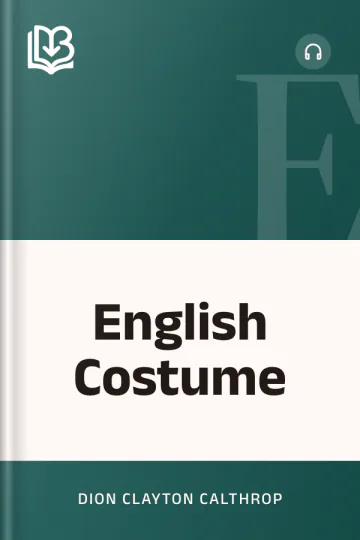English Costume by Dion Clayton Calthrop, book cover