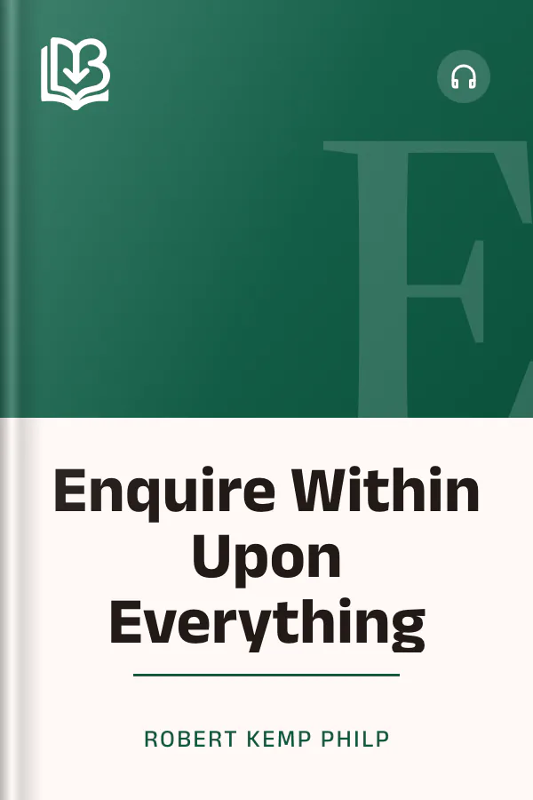 Enquire Within Upon Everything by Robert Kemp Philp, book cover