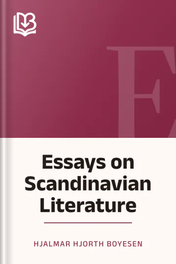 Essays on Scandinavian Literature by Hjalmar Hjorth Boyesen, book cover