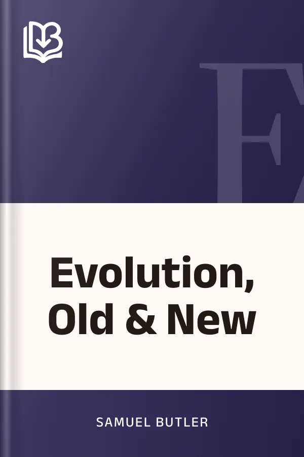 Evolution, Old & New by Samuel Butler, book cover