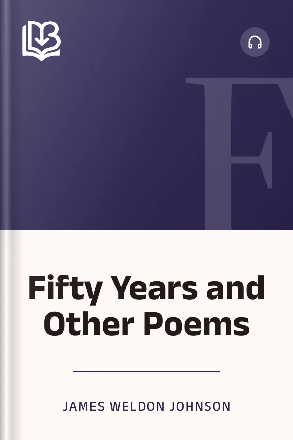 Fifty Years and Other Poems by James Weldon Johnson, book cover