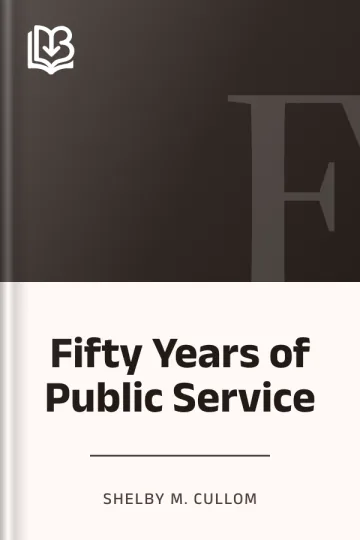 Fifty Years of Public Service by Shelby M. Cullom, book cover