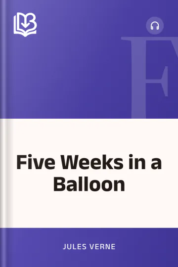Five Weeks in a Balloon by Jules Verne, book cover