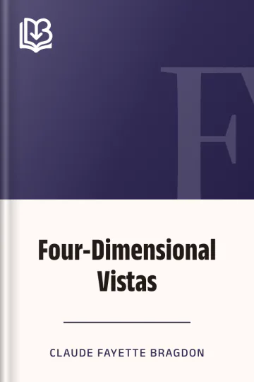 Four-Dimensional Vistas by Claude Fayette Bragdon, book cover