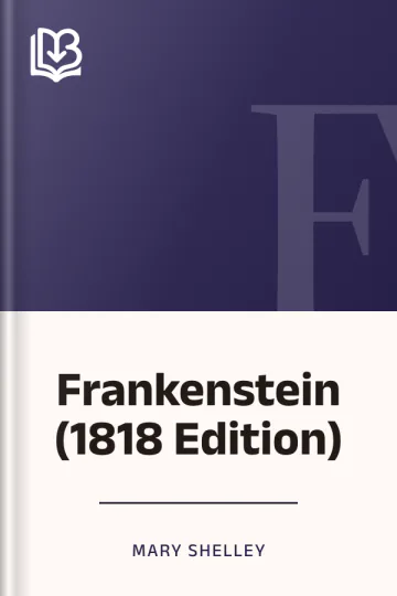Frankenstein (1818 Edition) by Mary Shelley, book cover