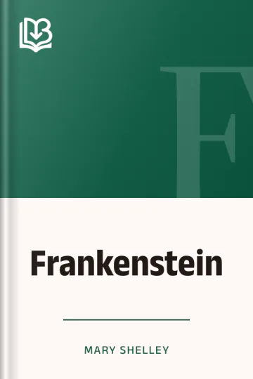 Frankenstein by Mary Shelley, book cover