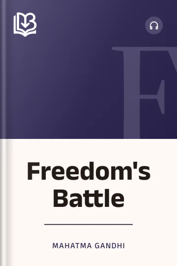 Freedom's Battle by Mahatma Gandhi, book cover