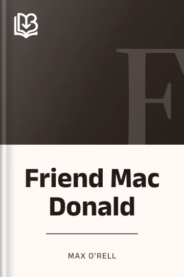 Friend Mac Donald by Max O'Rell, book cover