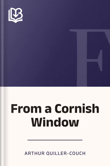 From a Cornish Window by Arthur Quiller-Couch, book cover