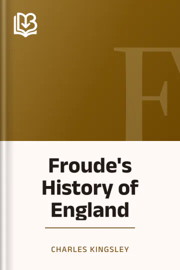 Froude's History of England by Charles Kingsley, book cover