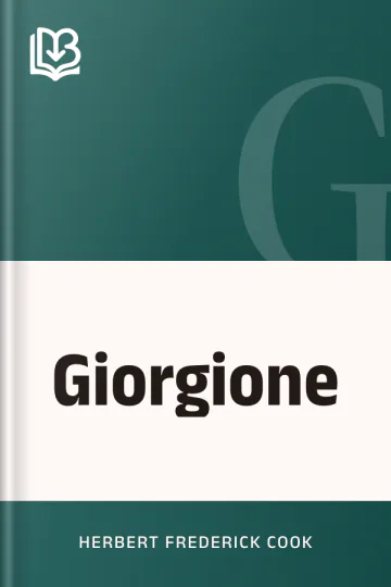 Giorgione by Herbert Frederick Cook, book cover