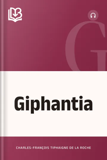 Giphantia by Charles-François Tiphaigne de La Roche, book cover