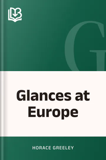 Glances at Europe by Horace Greeley, book cover