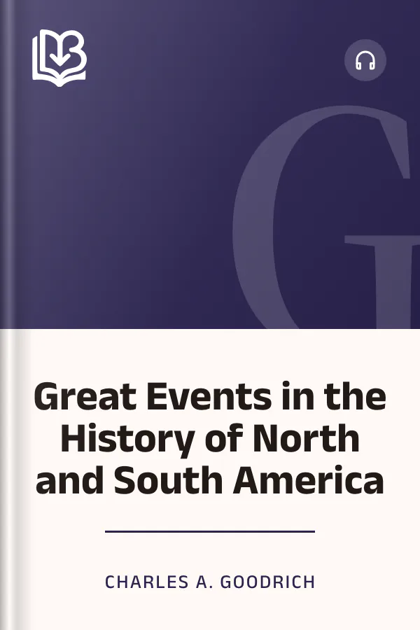 Great Events in the History of North and South America by Charles A. Goodrich, book cover