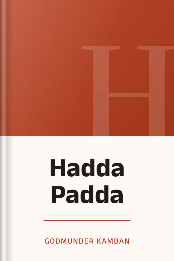 Hadda Padda by Godmunder Kamban, book cover