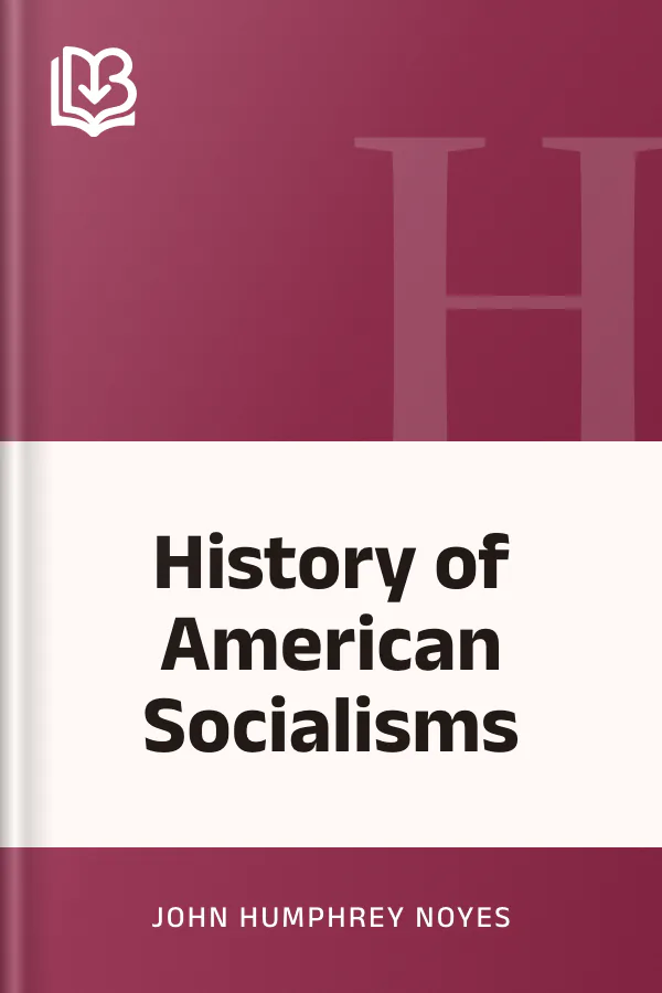 History of American Socialisms by John Humphrey Noyes, book cover