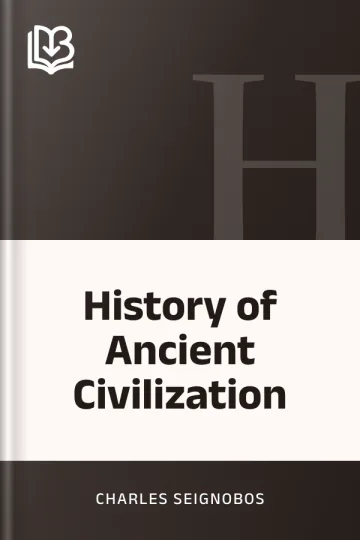History of Ancient Civilization by Charles Seignobos, book cover
