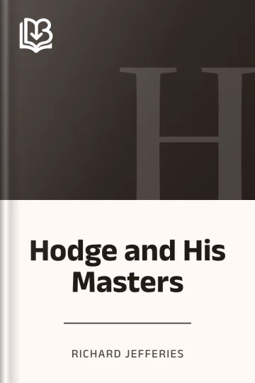 Hodge and His Masters by Richard Jefferies, book cover