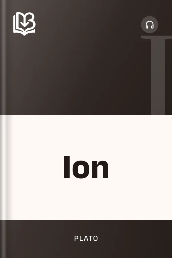 Ion by Plato, book cover
