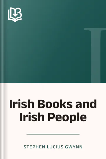 Irish Books and Irish People by Stephen Lucius Gwynn, book cover